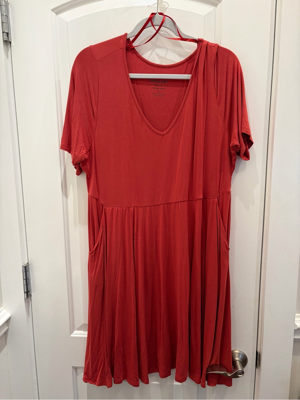 torrid Rust-Red V-Neck Midi Dress